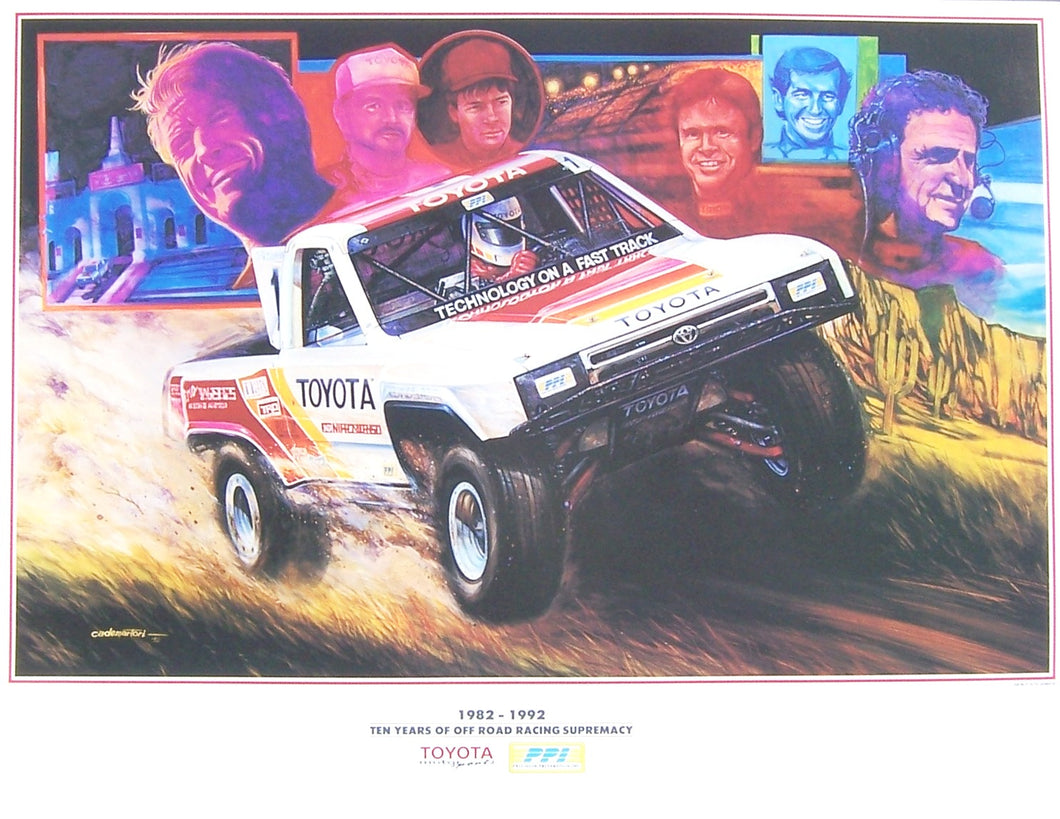 Toyota-TRD 1982-1992 Commemorative Off Road Poster