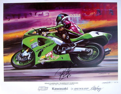 Doug Chandler-Kawasaki- 1996/1997 AMA Superbike Champion. Limited Edition.