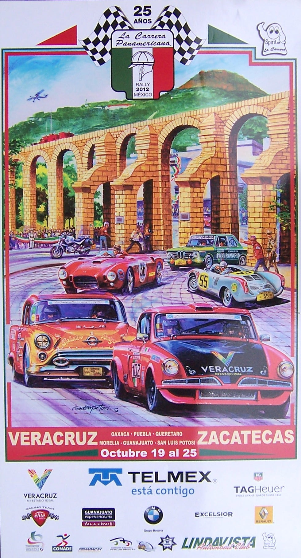 La Carrera Panamericana 2012 25th Anniversary Poster – Hector