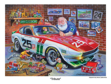 Datsun 240Z Christmas Poster - Tribute