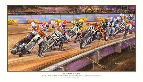 Flat Track-Flat Out- Poster
