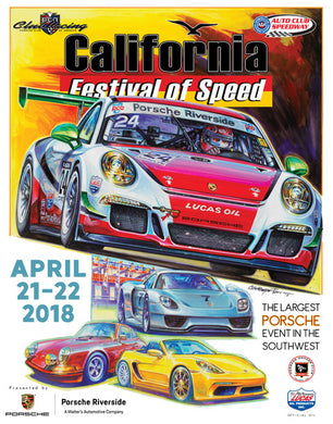 Porsche California Festival of Speed-Fontana 2018 -Poster