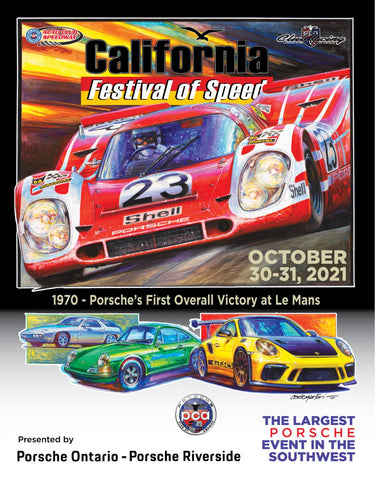 Porsche California Festival of Speed 2021 - Poster