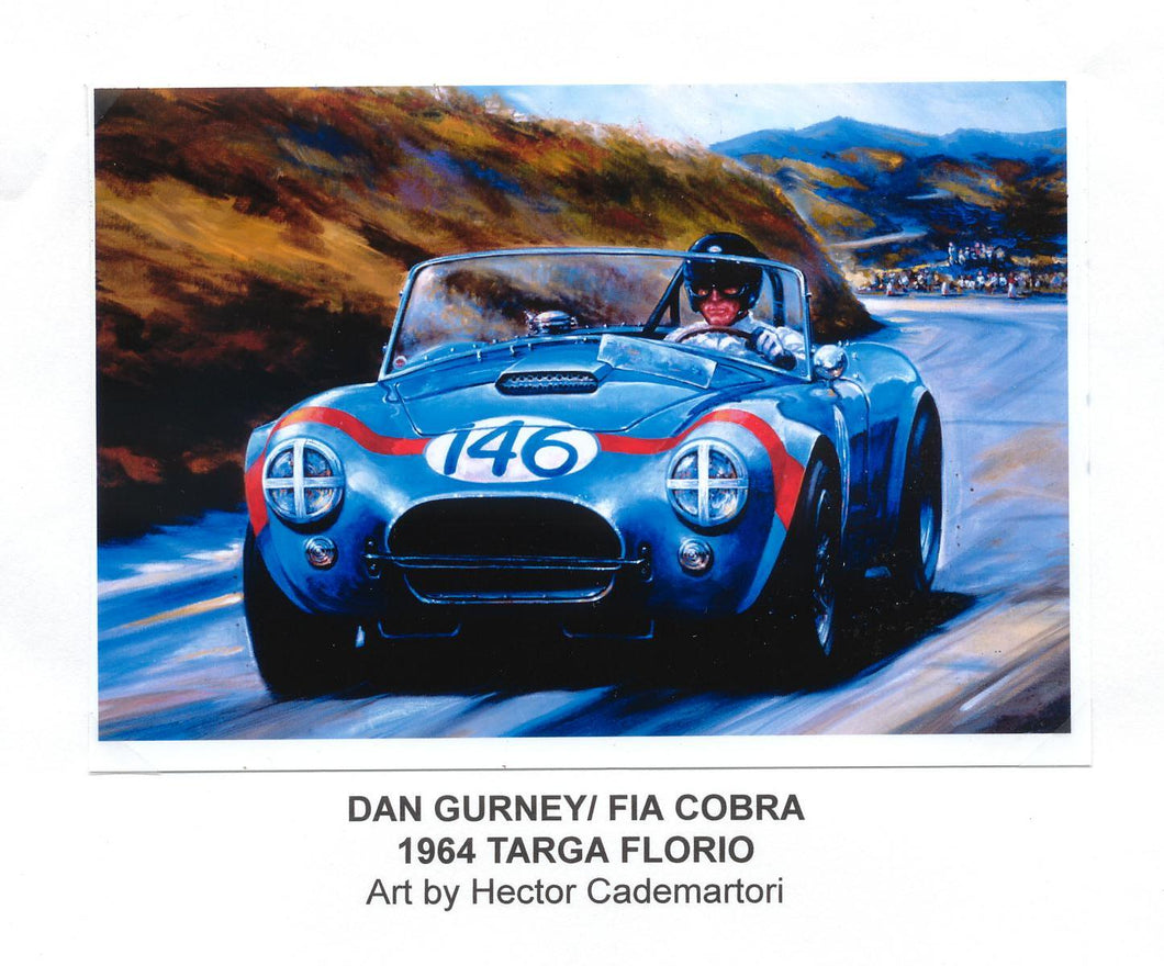 Dan Gurney-Cobra at the Targa Florio