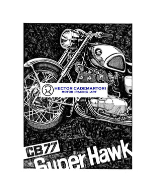 Cycle World - Honda Super Hawk - Original Art