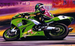 Doug Chandler-Muzzy's Kawasaki  AMA Superbike Poster