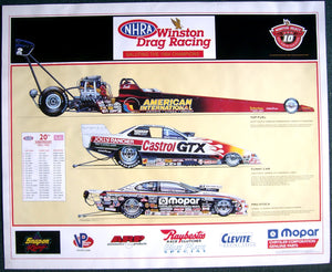 NHRA Champions Poster 1994