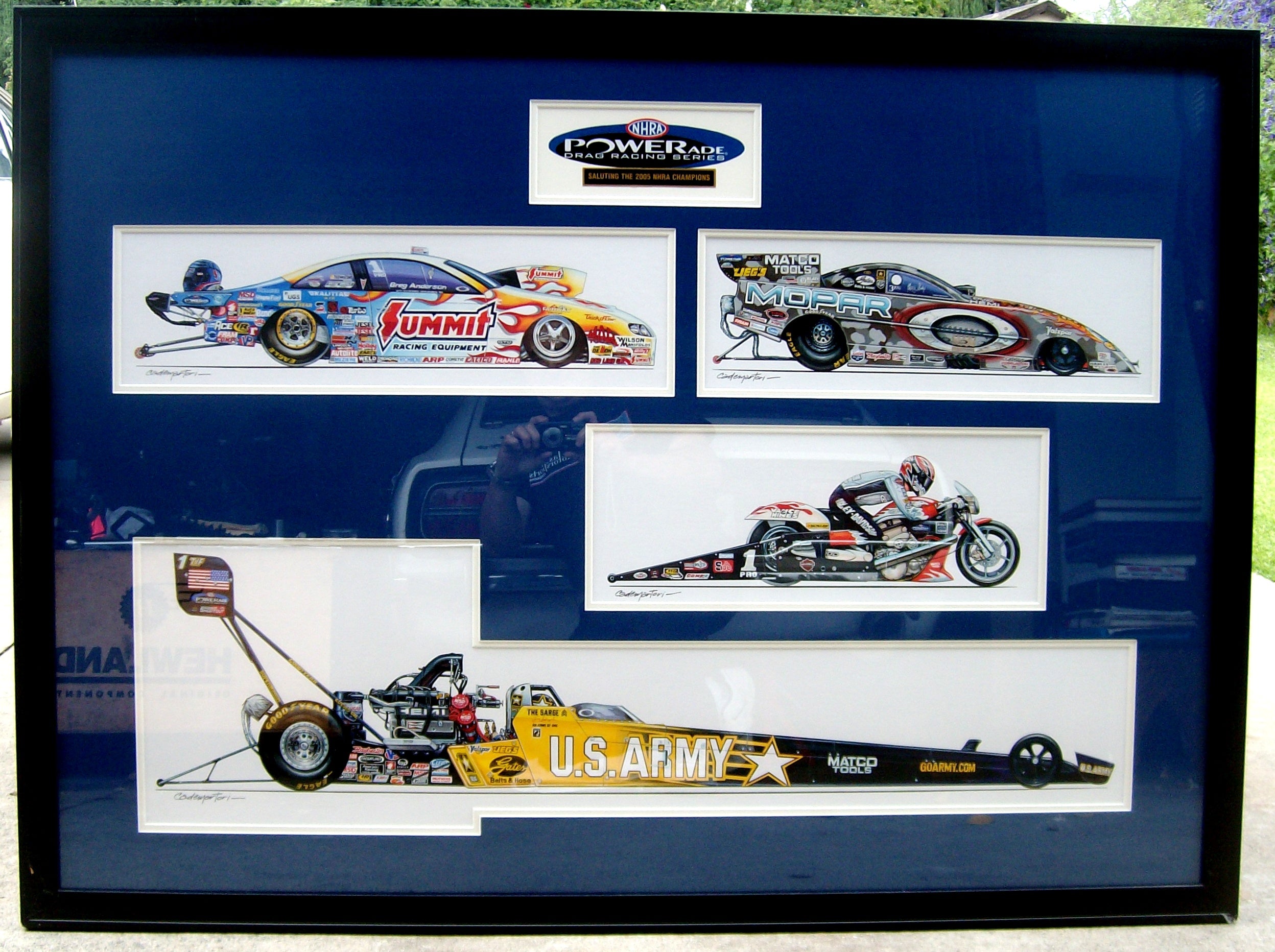 ストリームドロー　winner NHRA Champions 2005 Original Art – Hector Cademartori Motor