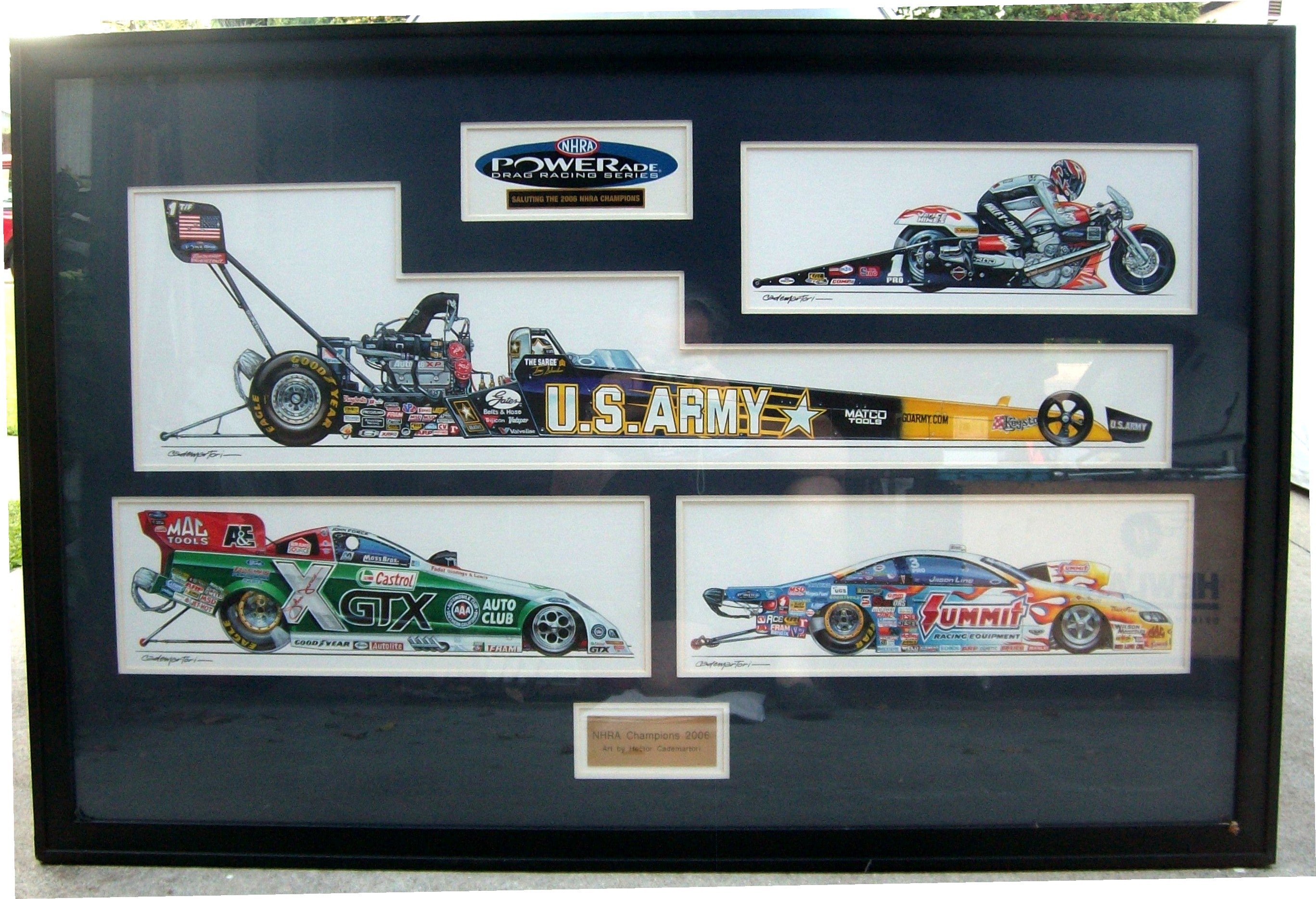 NHRA Champions 2006 Original Art – Hector Cademartori Motor