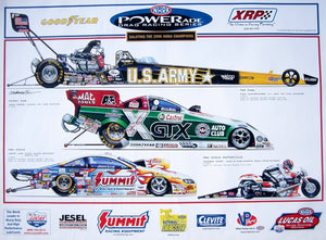 NHRA Champions Poster - 2006