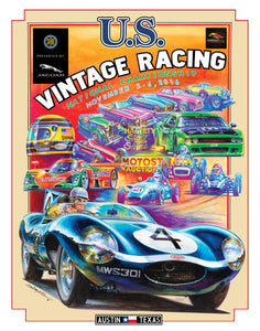 2016 SVRA COTA Event Poster-Jaguar D Type