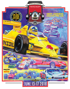 2018 SVRA Indy Invitational Poster- Johnny Rutherford