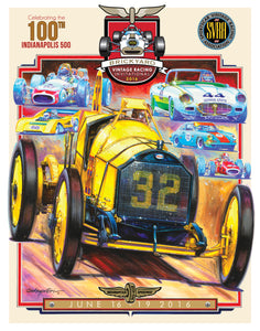 2016 SVRA Indy Invitational Poster- Ray Harroun