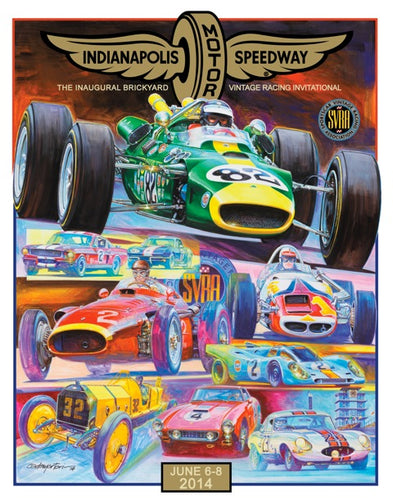 2014 SVRA Indy Invitational Poster-Jim Clark Lotus