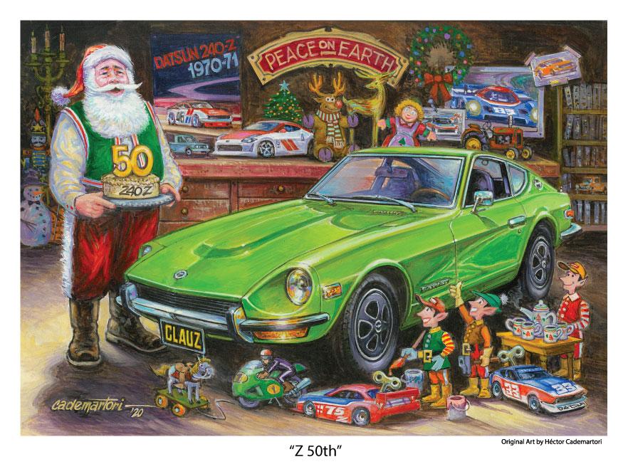 Datsun 240Z Christmas Poster - Z-50th