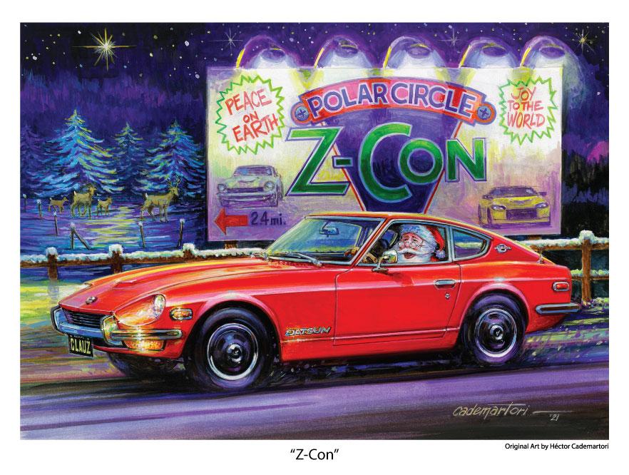 Datsun 240Z Christmas Poster - Z-Con