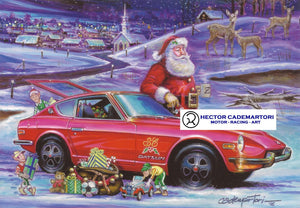 Datsun Christmas Card- "Coffee Break"